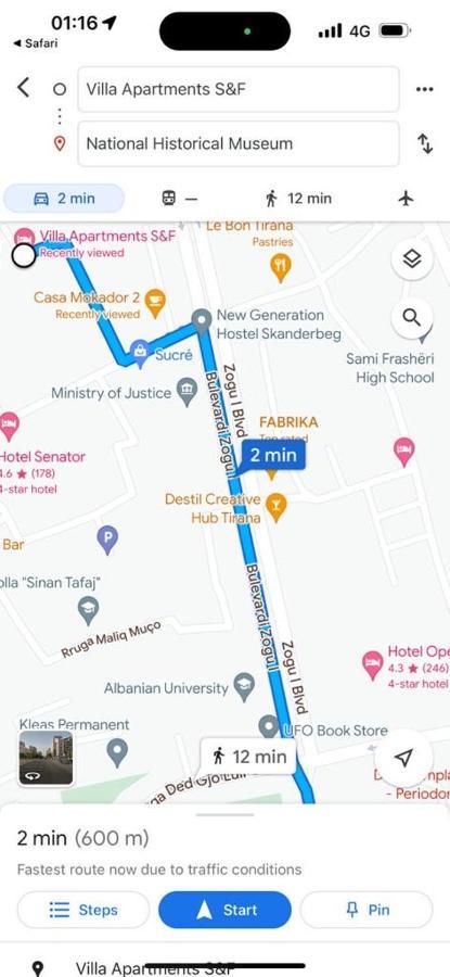 Villa Apartments S&F City Centre Τίρανα Εξωτερικό φωτογραφία
